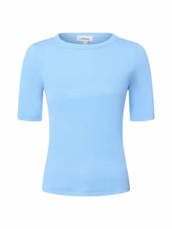 s.Oliver Shirts & Tops*Damen T-Shirt hellblau uni