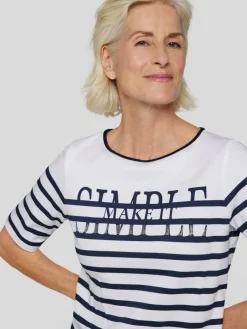 RABE Shirts & Tops*Damen T-Shirt blau gestreift