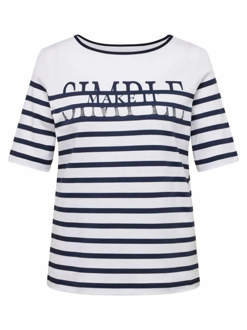 RABE Shirts & Tops*Damen T-Shirt blau gestreift