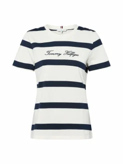Tommy Hilfiger Shirts & Tops*Damen T-Shirt ecru marine gestreift