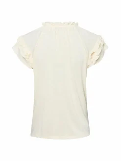 zero Shirts & Tops*Damen T-Shirt vanille uni