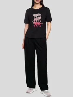 Marc Cain Shirts & Tops*Damen T-Shirt schwarz bedruckt