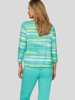 RABE Shirts & Tops*Damen T-Shirt grün gestreift