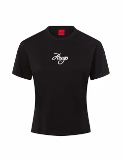 HUGO Shirts & Tops*Damen T-Shirt - Destrel schwarz uni