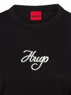HUGO Shirts & Tops*Damen T-Shirt - Destrel schwarz uni