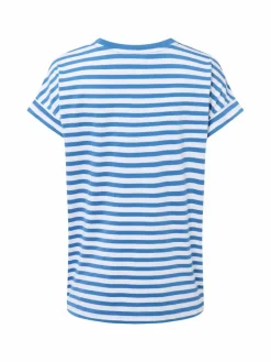 ARMEDANGELS Shirts & Tops*Damen T-Shirt - Idaara Stripes blau weiß gestreift