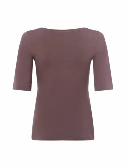 Opus Shirts & Tops*Damen T-Shirt - Serta schoko uni