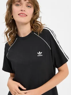 adidas Originals Kleider*Damen T-Shirtkleid schwarz uni