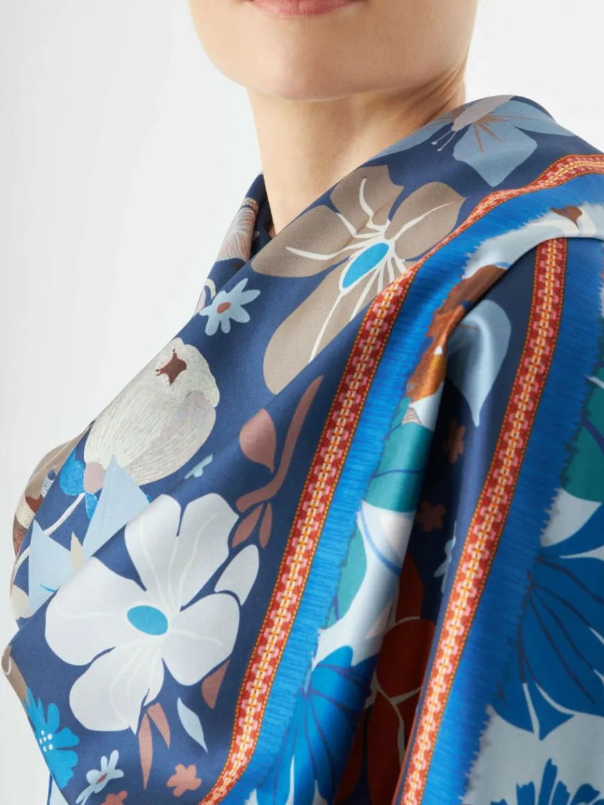 Codello Schals & Tücher*Damen Tuch blau gemustert