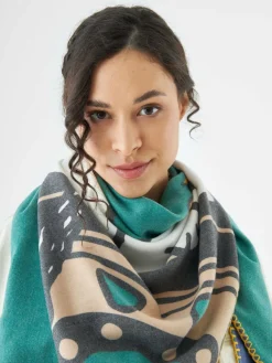 Codello Schals & Tücher*Damen Tuch blau bedruckt