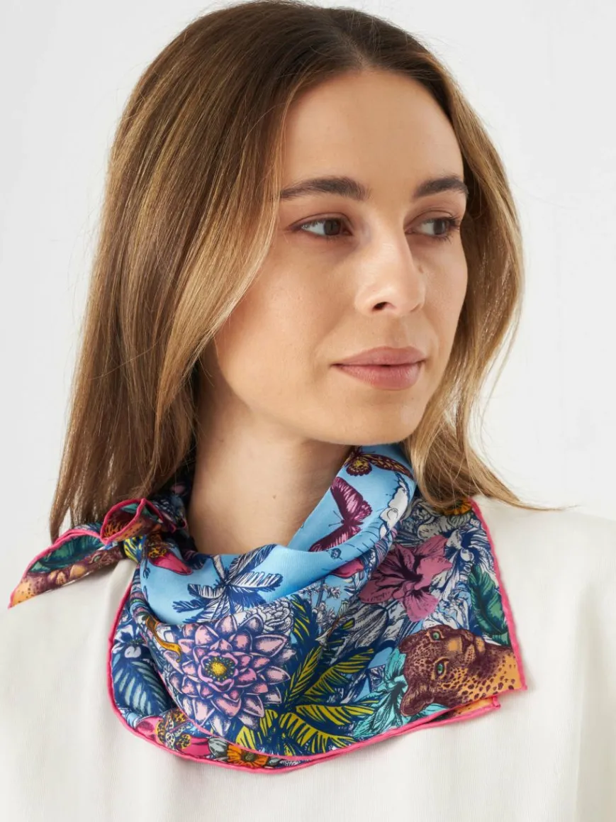 Codello Schals & Tücher*Damen Tuch blau bedruckt