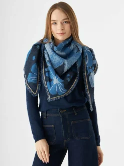 Codello Schals & Tücher*Damen Tuch blau gemustert