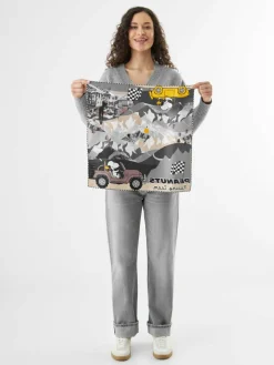 Codello Schals & Tücher*Damen Tuch grau bedruckt