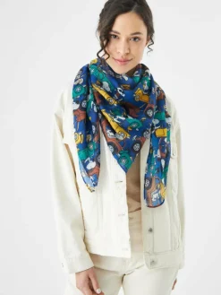 Codello Schals & Tücher*Damen Tuch blau bedruckt