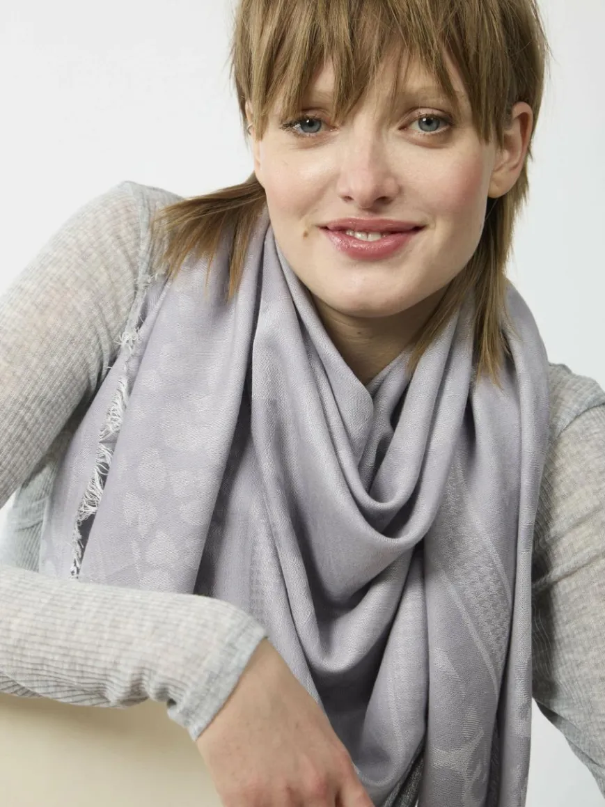 Codello Schals & Tücher*Damen Tuch grau bedruckt