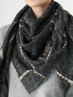 Codello Schals & Tücher*Damen Tuch schwarz bedruckt