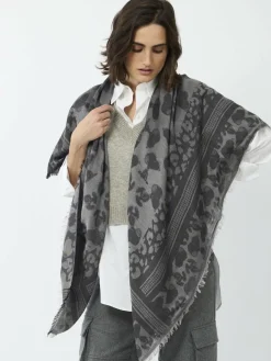 Codello Schals & Tücher*Damen Tuch schwarz bedruckt