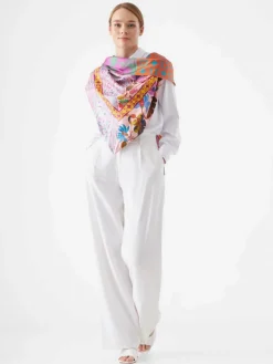 Codello Schals & Tücher*Damen Tuch rot gemustert