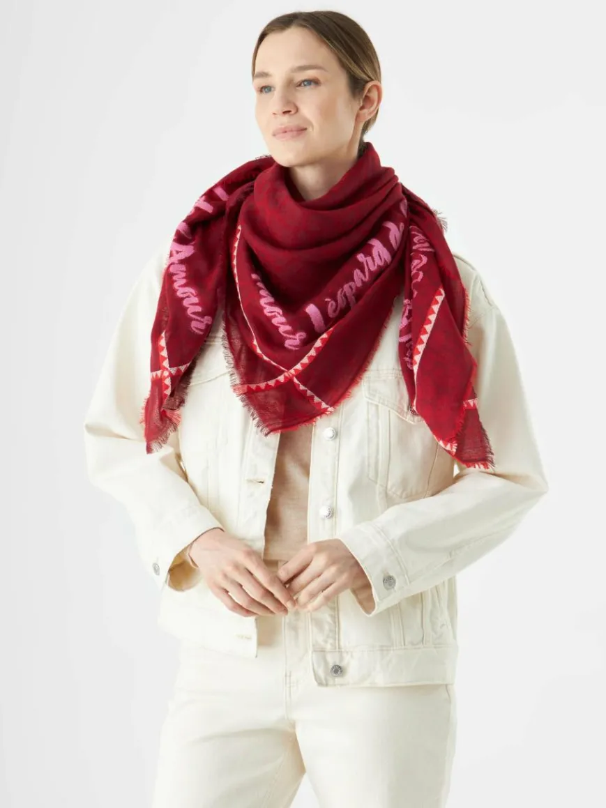 Codello Schals & Tücher*Damen Tuch rot bedruckt
