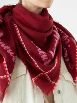 Codello Schals & Tücher*Damen Tuch rot bedruckt