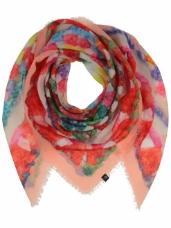 Fraas Schals & Tücher*Damen Tuch aprikot gemustert