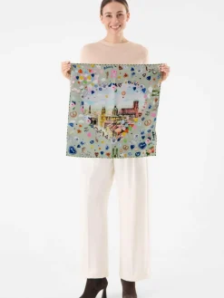 Codello Schals & Tücher*Damen Tuch grün bedruckt