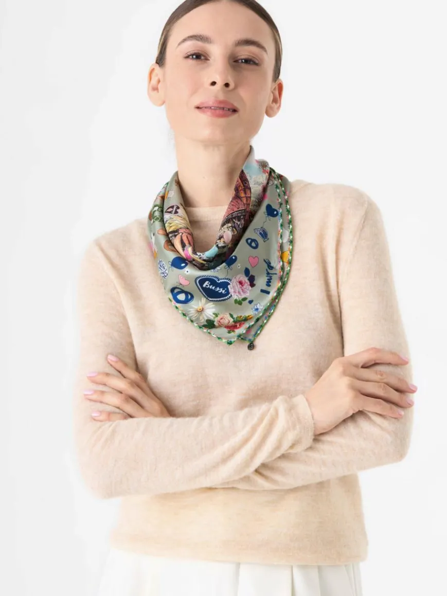 Codello Schals & Tücher*Damen Tuch grün bedruckt