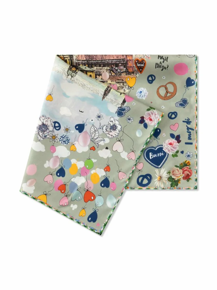 Codello Schals & Tücher*Damen Tuch grün bedruckt