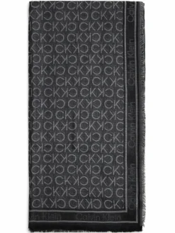 Calvin Klein Schals & Tücher*Damen Tuch schwarz gemustert