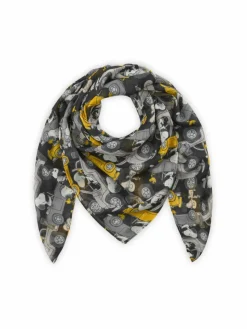 Codello Schals & Tücher*Damen Tuch schwarz bedruckt