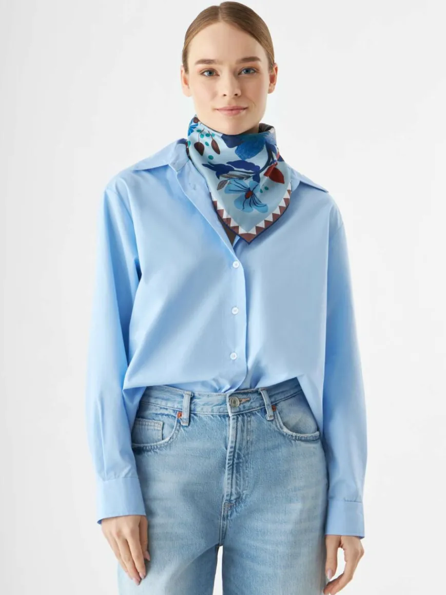 Codello Schals & Tücher*Damen Tuch blau gemustert