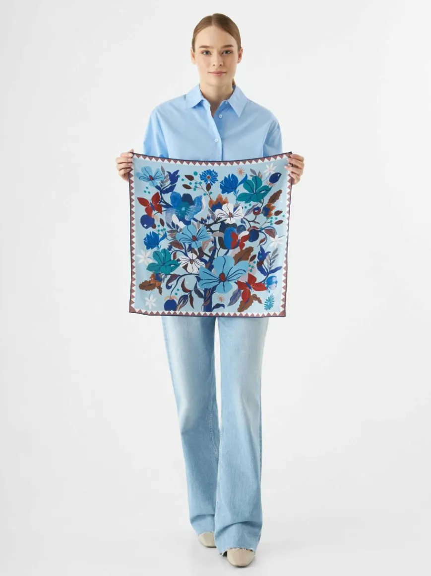 Codello Schals & Tücher*Damen Tuch blau gemustert