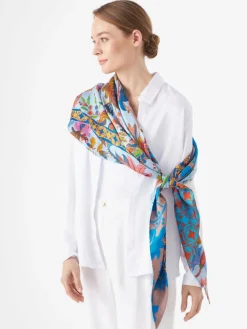 Codello Schals & Tücher*Damen Tuch blau gemustert