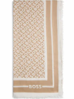 BOSS Schals & Tücher*Damen Tuch - Laik beige ecru gemustert