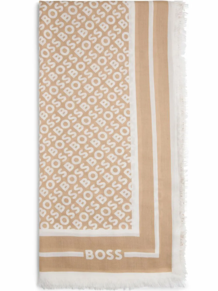 BOSS Schals & Tücher*Damen Tuch - Laik beige ecru gemustert