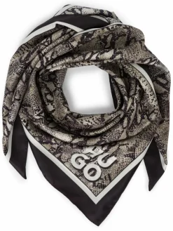 HUGO Schals & Tücher*Damen Tuch - Auraize schilf schoko gemustert