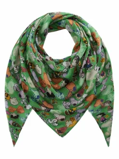 Codello Schals & Tücher*Damen Tuch - PEANUTS grün bedruckt