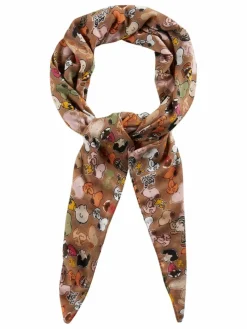 Codello Schals & Tücher*Damen Tuch - PEANUTS braun bedruckt