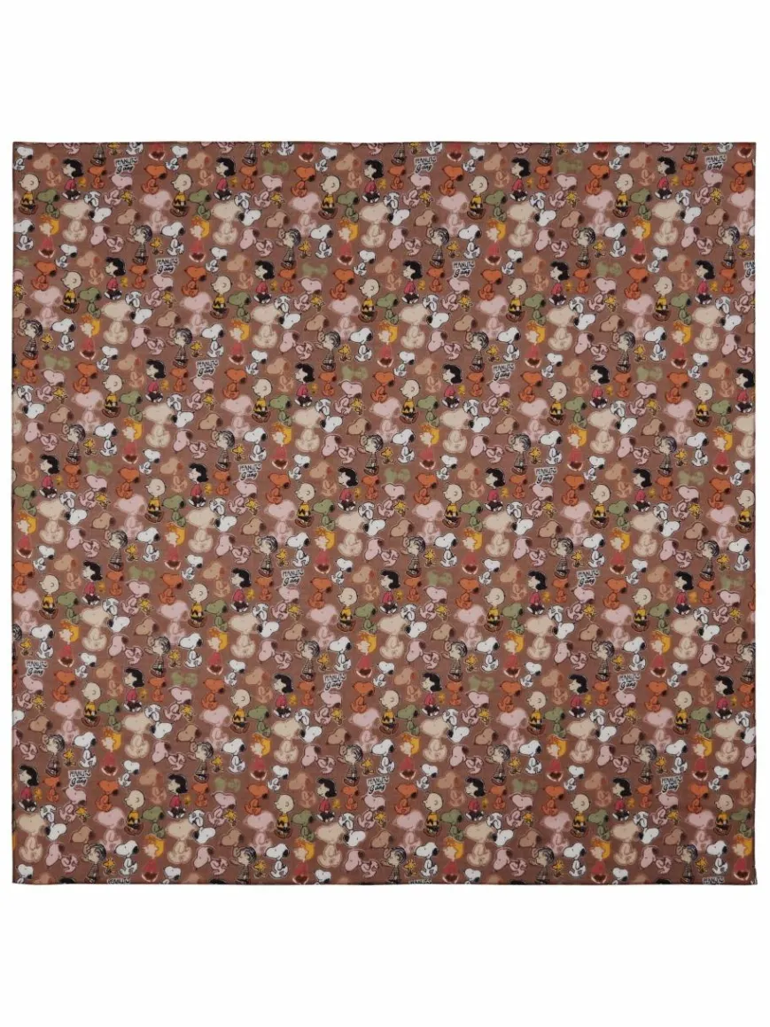 Codello Schals & Tücher*Damen Tuch - PEANUTS braun bedruckt