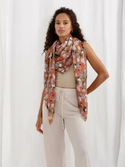 Codello Schals & Tücher*Damen Tuch - PEANUTS orange bedruckt