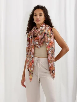 Codello Schals & Tücher*Damen Tuch - PEANUTS orange bedruckt