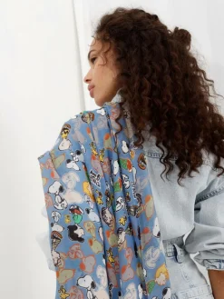 Codello Schals & Tücher*Damen Tuch - PEANUTS blau bedruckt