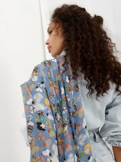 Codello Schals & Tücher*Damen Tuch - PEANUTS blau bedruckt