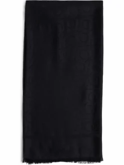 Calvin Klein Schals & Tücher*Damen Tuch - Shiny Jacquard Monogram Square schwarz strukturiert