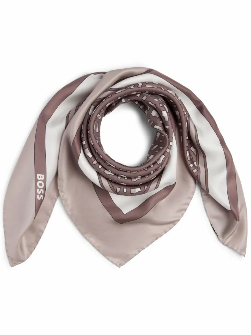 BOSS Schals & Tücher*Damen Tuch aus Seide - Lainy_1 kitt beige bedruckt