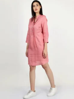 Vicci Germany Kleider*Damen Tunikakleid rosa uni