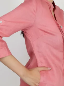 Vicci Germany Kleider*Damen Tunikakleid rosa uni