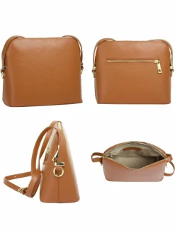 Cluty Taschen & Rucksäcke*Damen Umhängetasche cognac uni