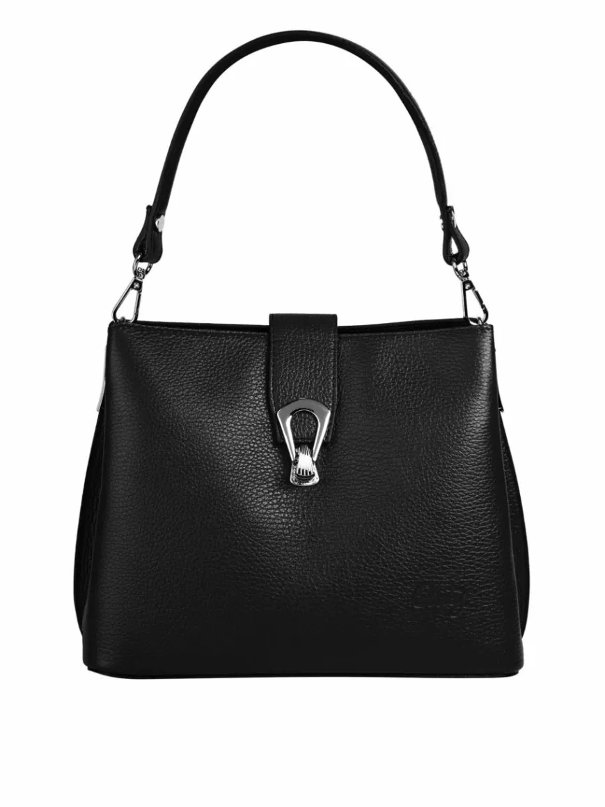 Cluty Taschen & Rucksäcke*Damen Umhängetasche schwarz uni