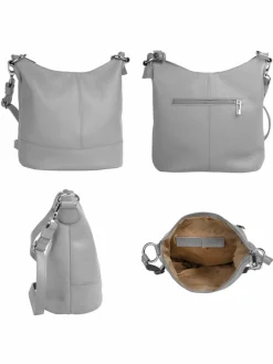 Cluty Taschen & Rucksäcke*Damen Umhängetasche grau uni